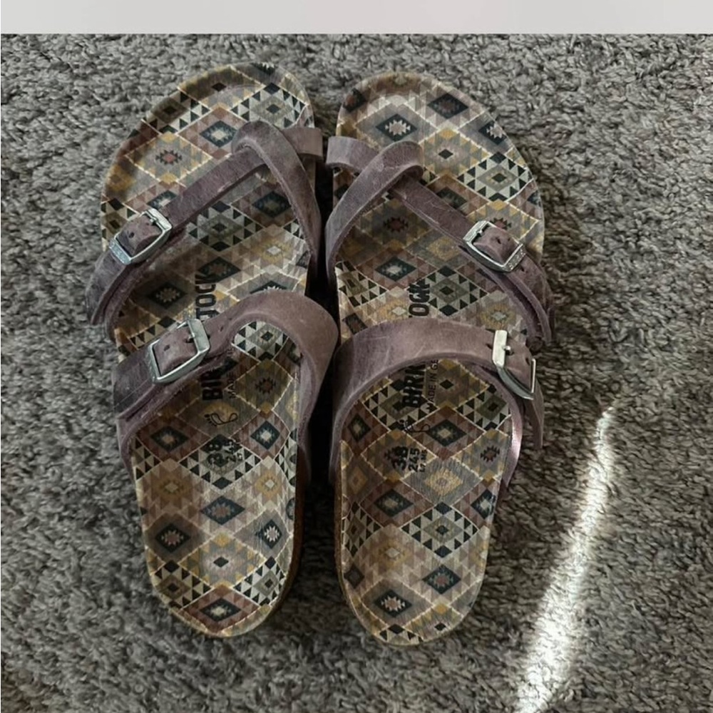 Birkenstock Taupe Suede Sandals